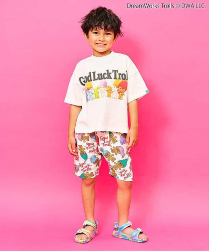 日本童裝 F.O.KIDS x Good Luck Trolls 印花短褲 80-150cm 男童款/女童款 夏季 PANTS 其他品牌童裝