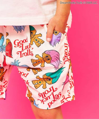 日本童裝 F.O.KIDS x Good Luck Trolls 印花短褲 80-150cm 男童款/女童款 夏季 PANTS 其他品牌童裝