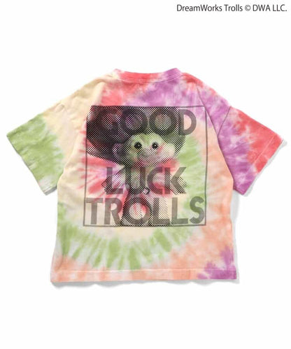日本童裝 F.O.KIDS x Good Luck Trolls 扎染印花上衣 80-150cm 男童款/女童款 夏季 TOPS 其他品牌童裝