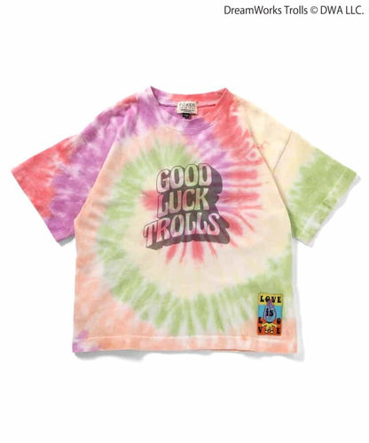 日本童裝 F.O.KIDS x Good Luck Trolls 扎染印花上衣 80-150cm 男童款/女童款 夏季 TOPS 其他品牌童裝