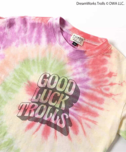 日本童裝 F.O.KIDS x Good Luck Trolls 扎染印花上衣 80-150cm 男童款/女童款 夏季 TOPS 其他品牌童裝