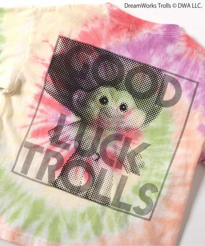 日本童裝 F.O.KIDS x Good Luck Trolls 扎染印花上衣 80-150cm 男童款/女童款 夏季 TOPS 其他品牌童裝