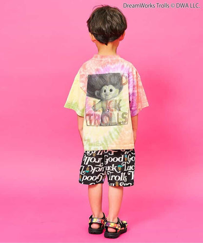 日本童裝 F.O.KIDS x Good Luck Trolls 扎染印花上衣 80-150cm 男童款/女童款 夏季 TOPS 其他品牌童裝