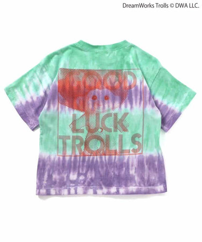 日本童裝 F.O.KIDS x Good Luck Trolls 扎染印花上衣 80-150cm 男童款/女童款 夏季 TOPS 其他品牌童裝
