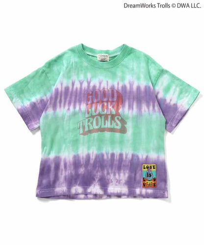 日本童裝 F.O.KIDS x Good Luck Trolls 扎染印花上衣 80-150cm 男童款/女童款 夏季 TOPS 其他品牌童裝