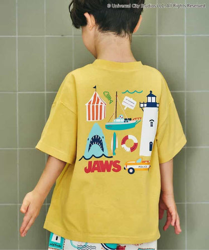 日本童裝 apres les cours x JAWS 親子裝 印花上衣 80-130cm 男童款 夏季 TOPS