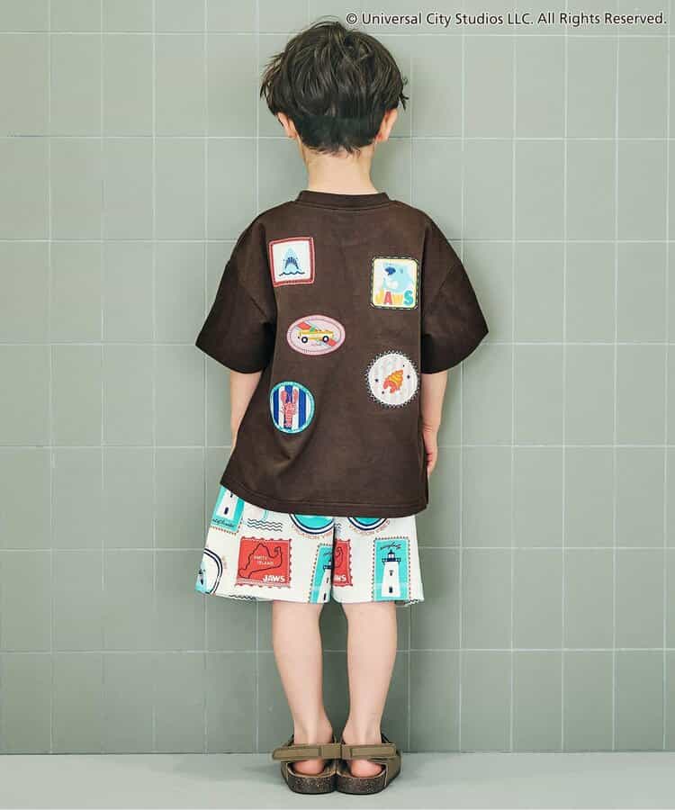 日本童裝 apres les cours x JAWS 親子裝 印花上衣 80-130cm 男童款 夏季 TOPS