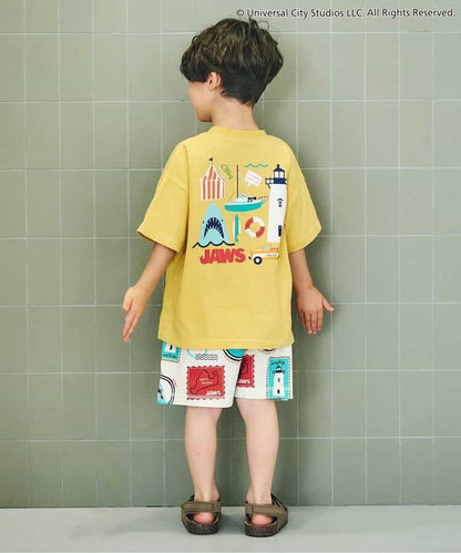 日本童裝 apres les cours x JAWS 印花短褲 80-130cm 男童款 夏季 PANTS