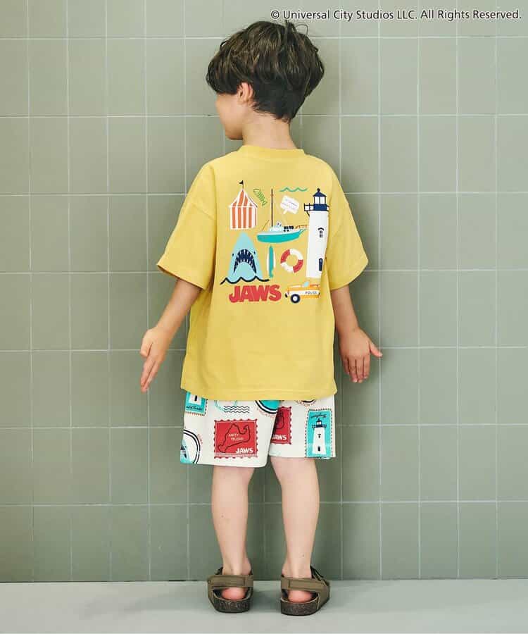 日本童裝 apres les cours x JAWS 親子裝 印花上衣 80-130cm 男童款 夏季 TOPS