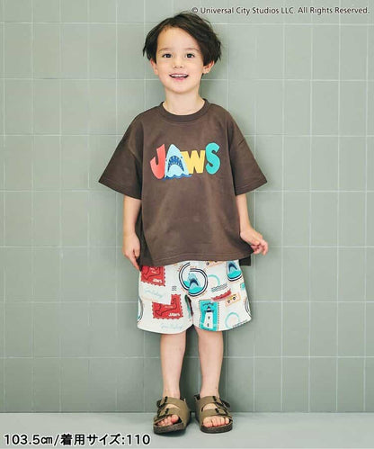日本童裝 apres les cours x JAWS 印花短褲 80-130cm 男童款 夏季 PANTS
