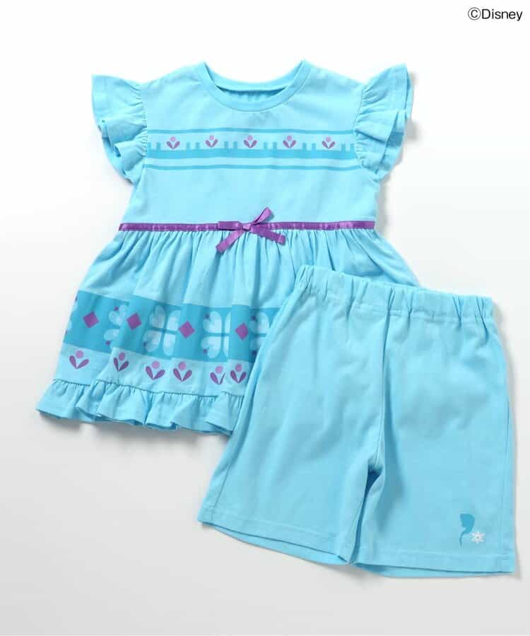 日本童裝 apres les cours x Disney Frozen 睡衣 80-130cm 女童款 夏季 睡衣系列