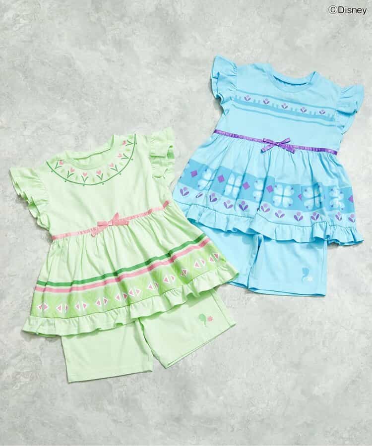 日本童裝 apres les cours x Disney Frozen 睡衣 80-130cm 女童款 夏季 睡衣系列