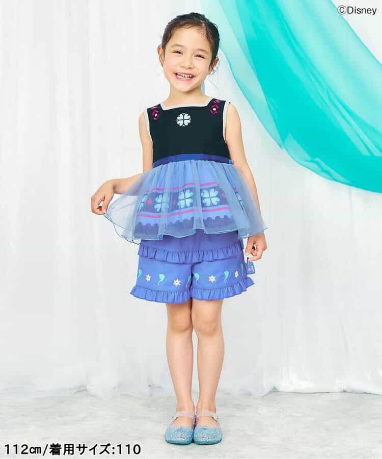 日本童裝 apres les cours x Disney Frozen 花邊短褲 80-140cm 女童款 夏季 PANTS