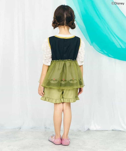 日本童裝 apres les cours x Disney Frozen 薄紗拼接背心 80-140cm 女童款 夏季 TOPS