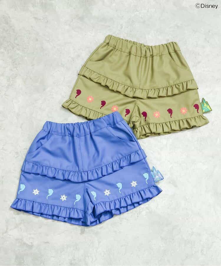 日本童裝 apres les cours x Disney Frozen 花邊短褲 80-140cm 女童款 夏季 PANTS