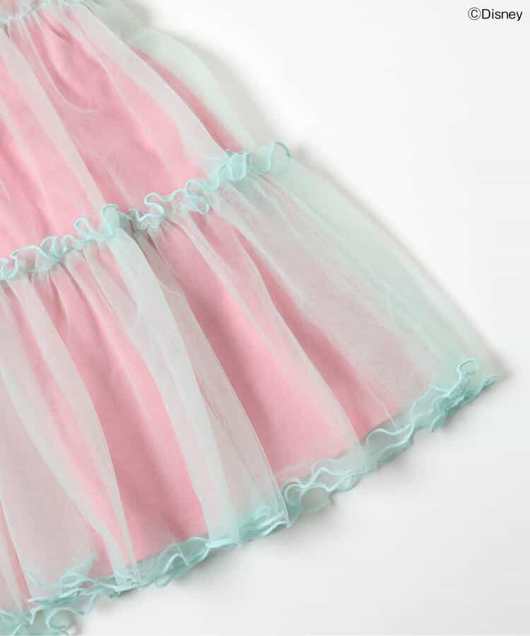 日本童裝 apres les cours x Disney Frozen/公主 假兩件薄紗連身裙 80-140cm 女童款 夏季 DRESSES