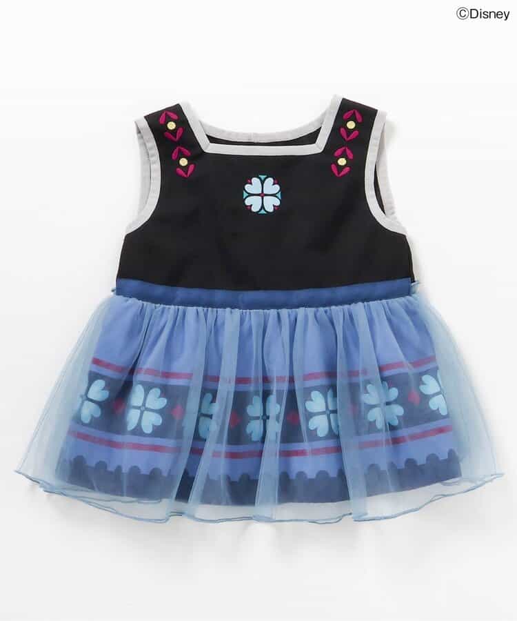 日本童裝 apres les cours x Disney Frozen 薄紗拼接背心 80-140cm 女童款 夏季 TOPS