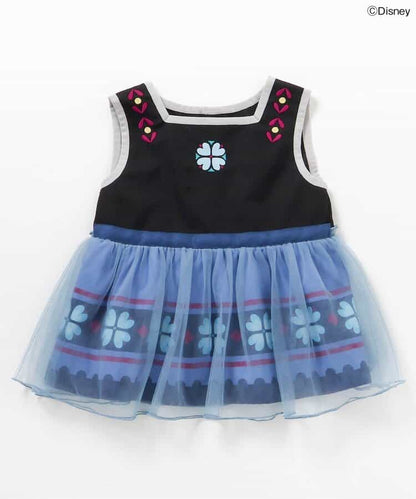 日本童裝 apres les cours x Disney Frozen 薄紗拼接背心 80-140cm 女童款 夏季 TOPS