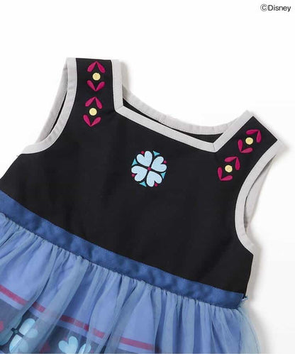日本童裝 apres les cours x Disney Frozen 薄紗拼接背心 80-140cm 女童款 夏季 TOPS