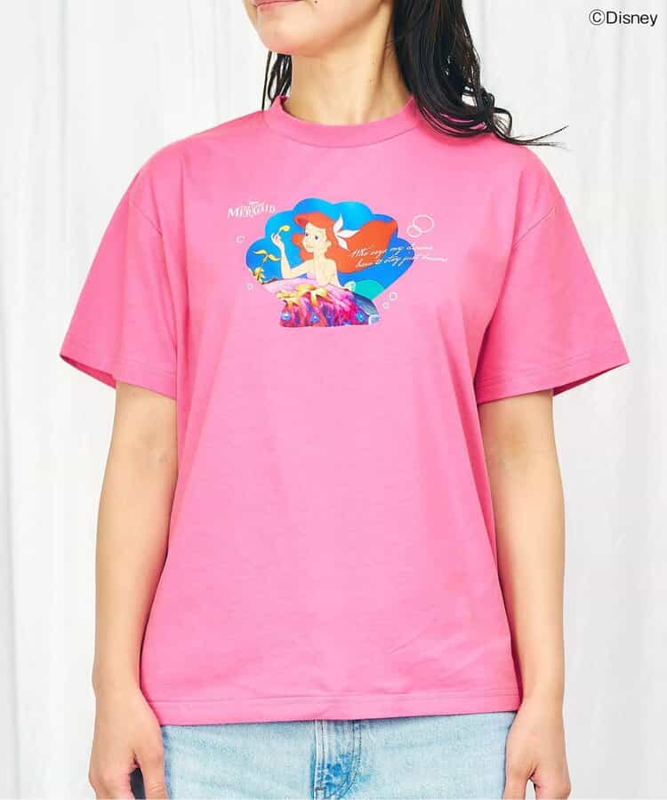 日本童裝 apres les cours x Disney Frozen/公主 親子裝 印花上衣 M 大人款 夏季 TOPS