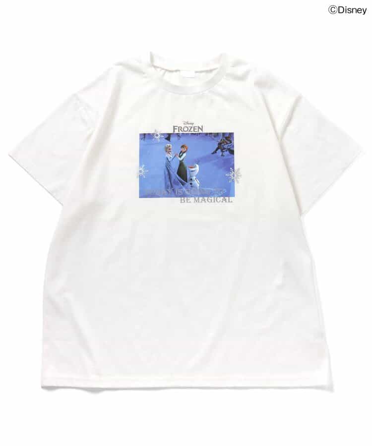 日本童裝 apres les cours x Disney Frozen/公主 親子裝 印花上衣 M 大人款 夏季 TOPS