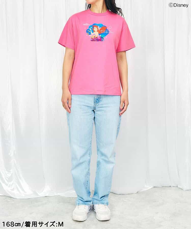 日本童裝 apres les cours x Disney Frozen/公主 親子裝 印花上衣 M 大人款 夏季 TOPS