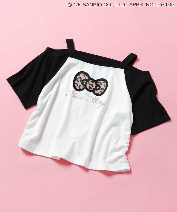 日本童裝 algy x Sanrio Hello Kitty 露肩款上衣 130-160cm 女童款 夏季  TOPS  其他品牌童裝