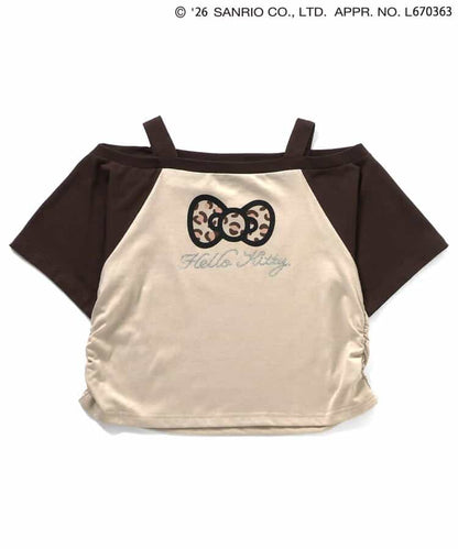日本童裝 algy x Sanrio Hello Kitty 露肩款上衣 130-160cm 女童款 夏季  TOPS  其他品牌童裝