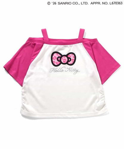 日本童裝 algy x Sanrio Hello Kitty 露肩款上衣 130-160cm 女童款 夏季  TOPS  其他品牌童裝