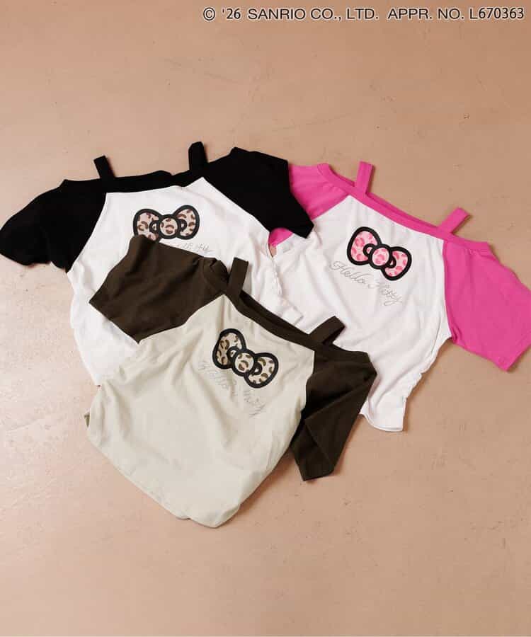 日本童裝 algy x Sanrio Hello Kitty 露肩款上衣 130-160cm 女童款 夏季  TOPS  其他品牌童裝