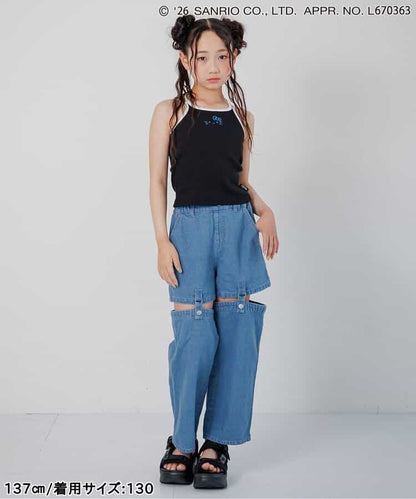 日本童裝 algy x Sanrio Hello Kitty 吊帶上衣 130-160cm 女童款 夏季  TOPS  其他品牌童裝