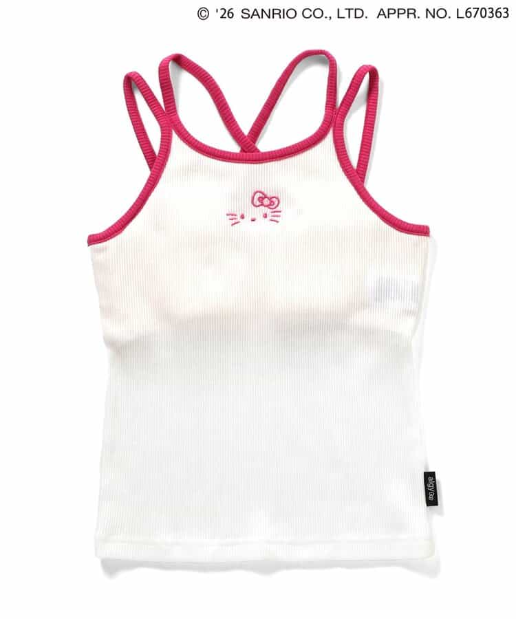 日本童裝 algy x Sanrio Hello Kitty 吊帶上衣 130-160cm 女童款 夏季  TOPS  其他品牌童裝