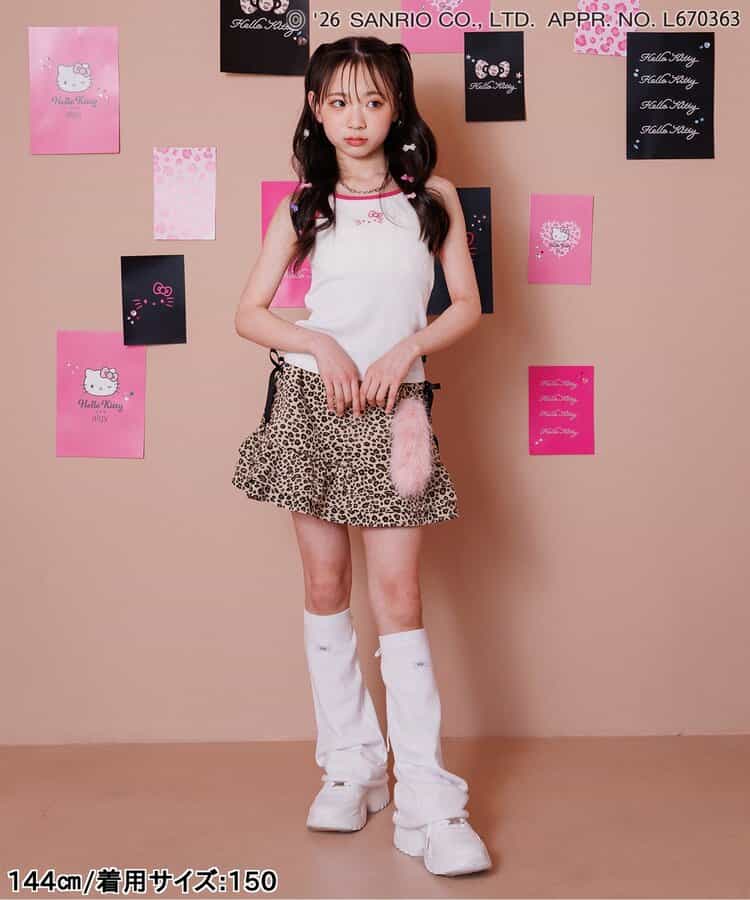 日本童裝 algy x Sanrio Hello Kitty 吊帶上衣 130-160cm 女童款 夏季  TOPS  其他品牌童裝