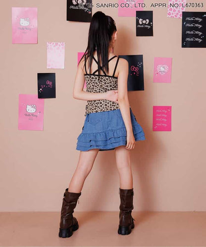 日本童裝 algy x Sanrio Hello Kitty 吊帶上衣 130-160cm 女童款 夏季  TOPS  其他品牌童裝