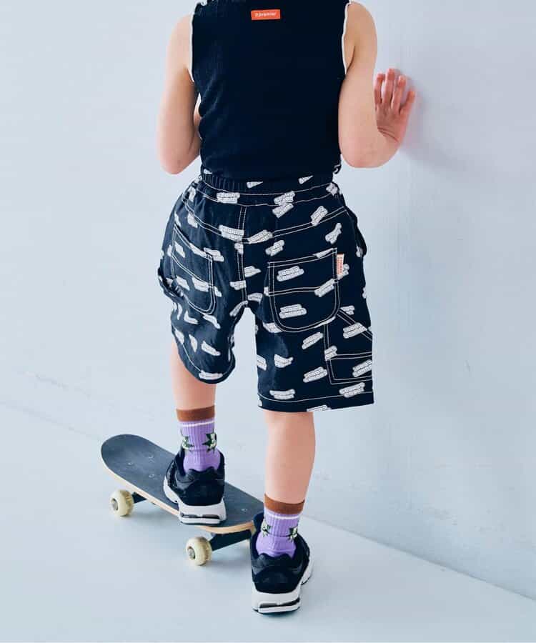 日本童裝 p.premier 印花斜紋布工裝短褲 80-140cm 男童款/女童款 夏季  PANTS