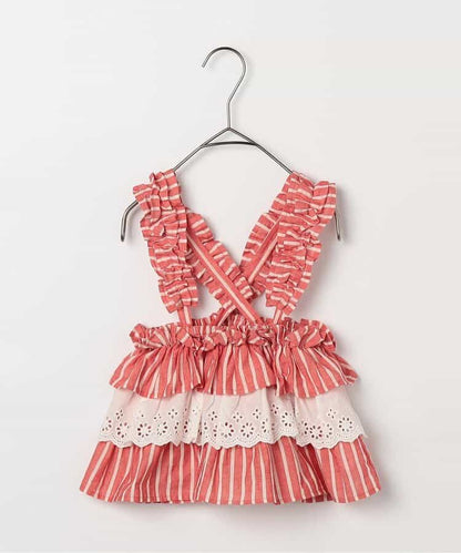 日本童裝 p.premier 荷葉邊吊帶背心/半裙 80-140cm 女童款 夏季  TOPS SKIRTS