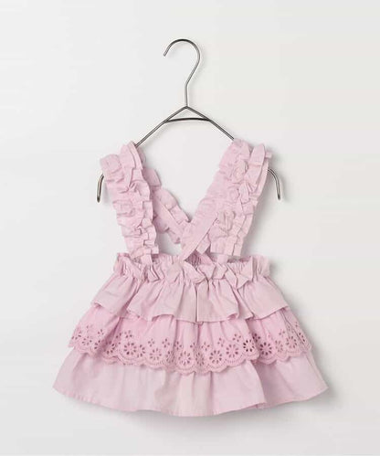 日本童裝 p.premier 荷葉邊吊帶背心/半裙 80-140cm 女童款 夏季  TOPS SKIRTS