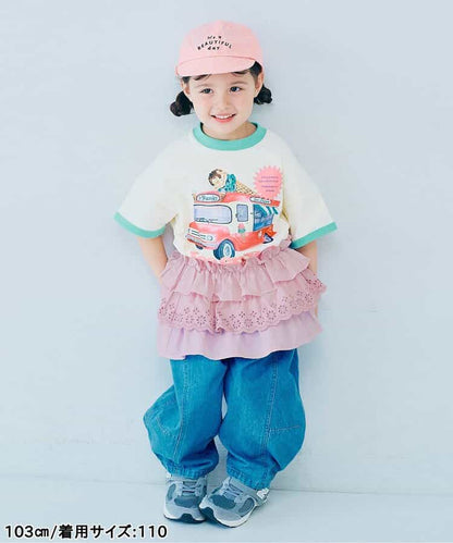 日本童裝 p.premier 荷葉邊吊帶背心/半裙 80-140cm 女童款 夏季  TOPS SKIRTS
