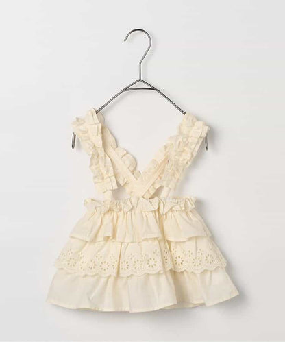 日本童裝 p.premier 荷葉邊吊帶背心/半裙 80-140cm 女童款 夏季  TOPS SKIRTS
