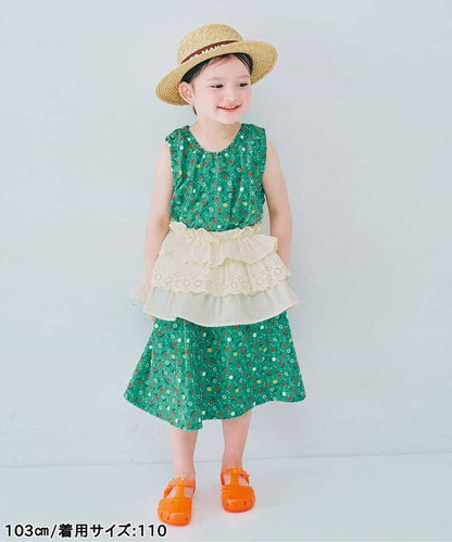 日本童裝 p.premier 荷葉邊吊帶背心/半裙 80-140cm 女童款 夏季  TOPS SKIRTS