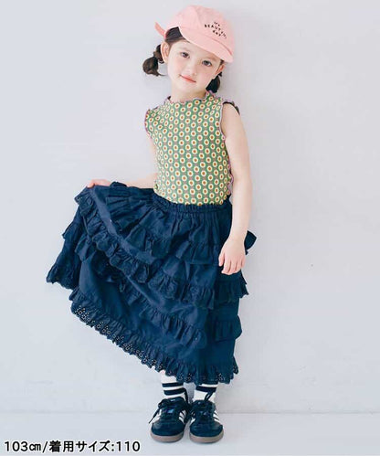 日本童裝 p.premier 木耳邊背心 80-140cm 女童款 夏季  TOPS