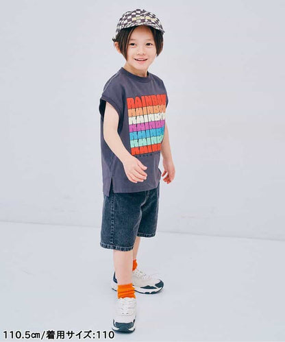 日本童裝 p.premier 彩虹字母無袖上衣 80-140cm 男童款 夏季  TOPS