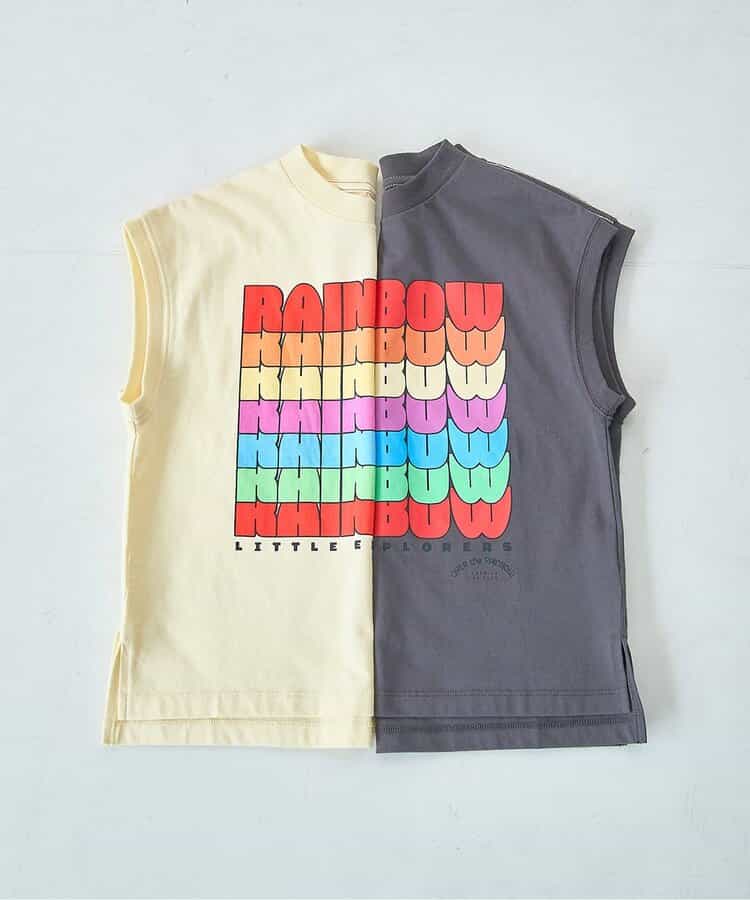 日本童裝 p.premier 彩虹字母無袖上衣 80-140cm 男童款 夏季  TOPS