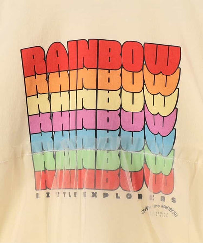 日本童裝 p.premier 彩虹字母拼接薄紗上衣 80-140cm 女童款 夏季  TOPS
