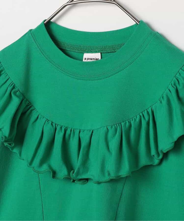 日本童裝 p.premier 彈性荷葉邊寬鬆上衣 80-140cm 女童款 夏季  TOPS