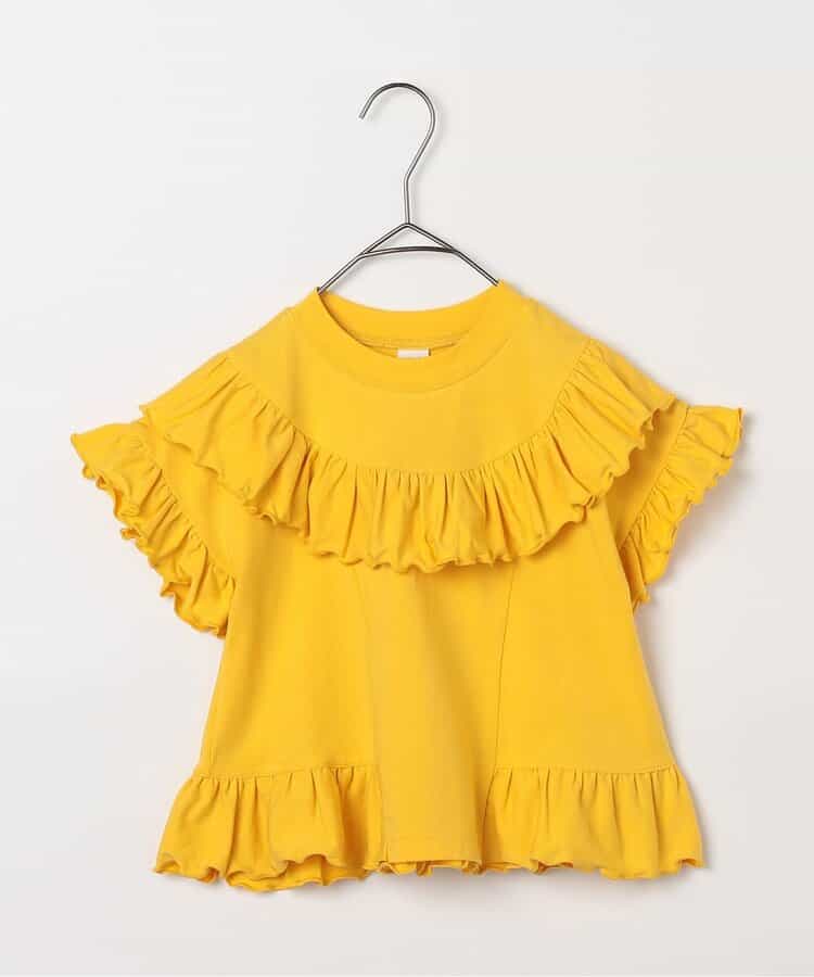 日本童裝 p.premier 彈性荷葉邊寬鬆上衣 80-140cm 女童款 夏季  TOPS