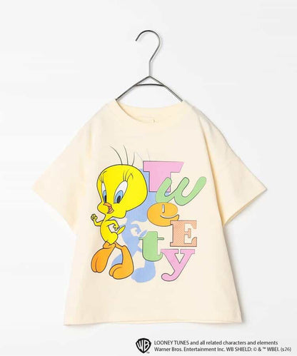 日本童裝 p.premier TWEETY BIG印花上衣 80-140cm 男童款/女童款  夏季 TOPS