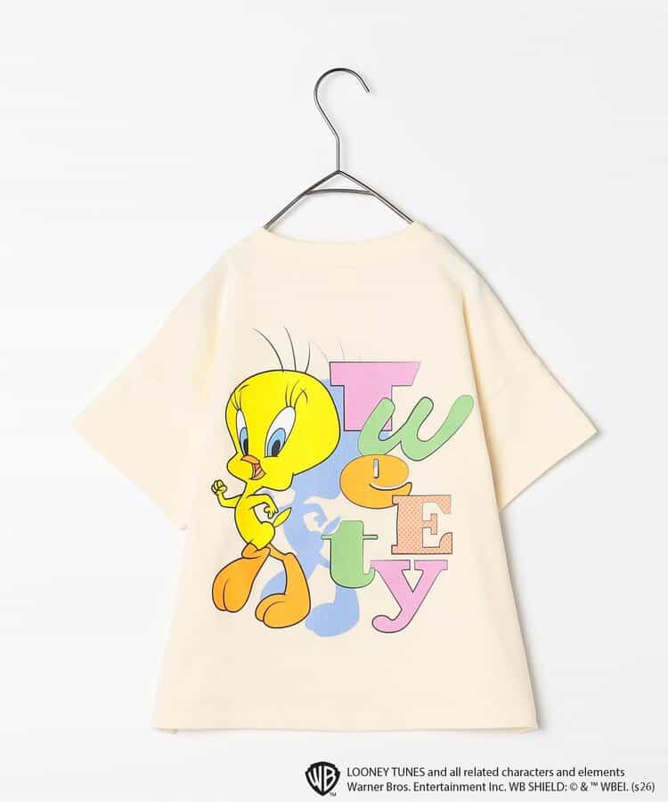 日本童裝 p.premier TWEETY BIG印花上衣 80-140cm 男童款/女童款  夏季 TOPS