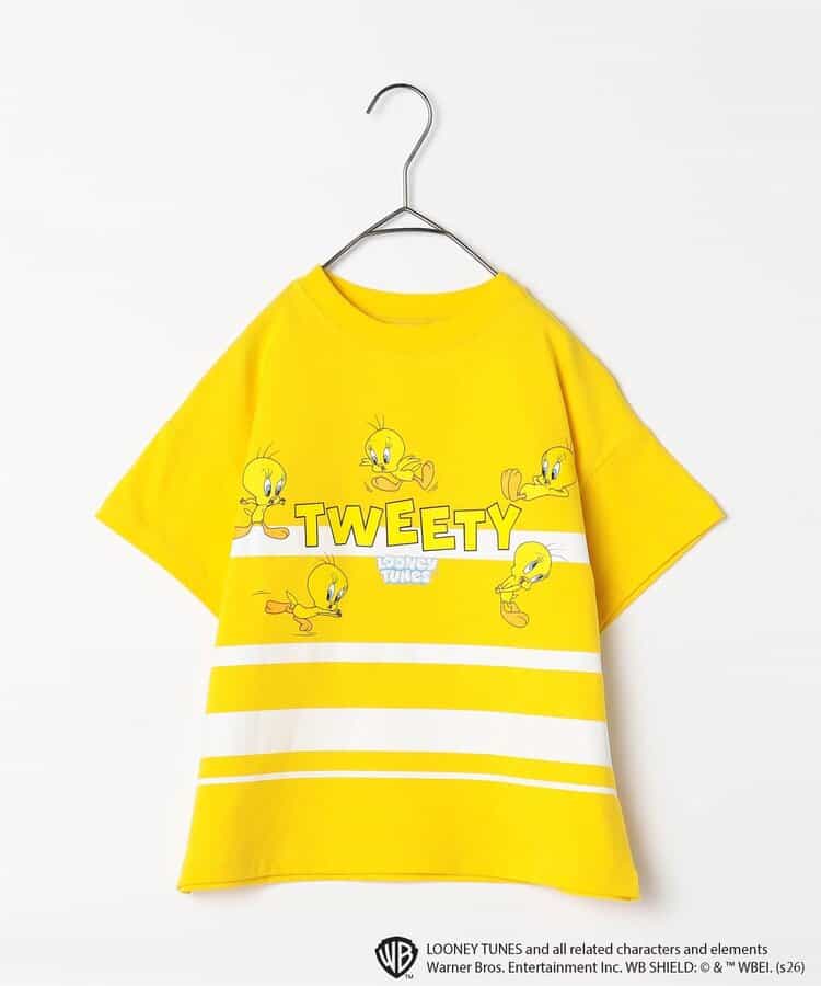 日本童裝 p.premier TWEETY BIG印花上衣 80-140cm 男童款/女童款  夏季 TOPS