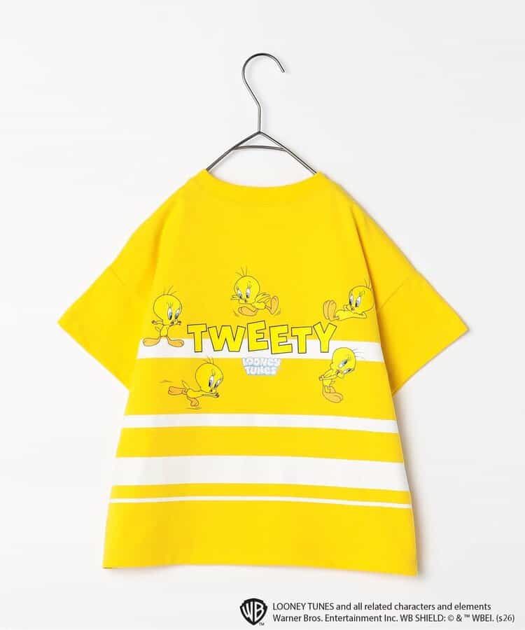 日本童裝 p.premier TWEETY BIG印花上衣 80-140cm 男童款/女童款  夏季 TOPS